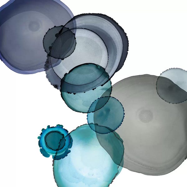 Circular Abstract: Seaglass I by Carol Robinson