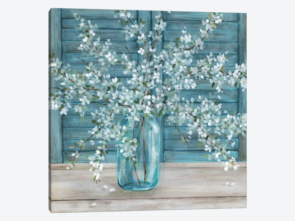 Shuttered Blossoms by Carol Robinson 1-piece Canvas Artwork