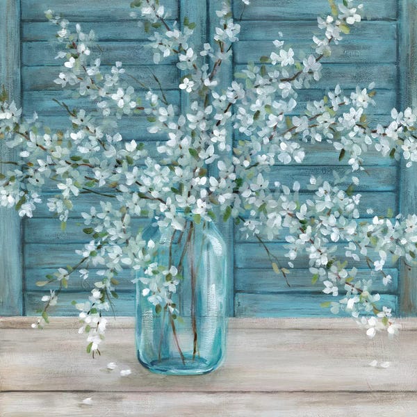 Botanical Still Life: Shuttered Blossoms by Carol Robinson