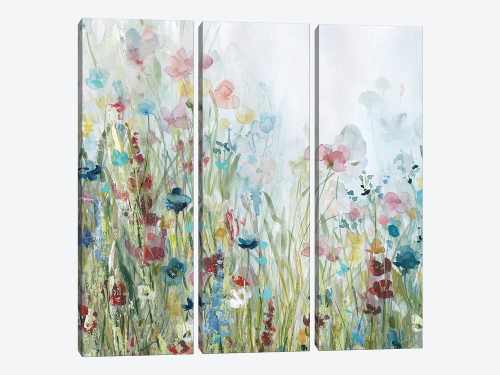 Wildflower Meadow by Carol Robinson 3-piece Canvas Print