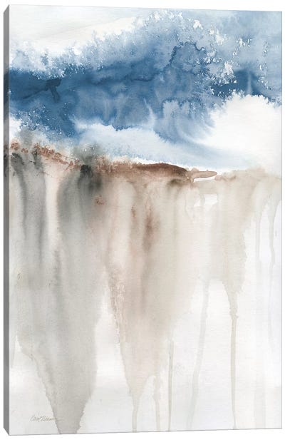 Windy Cliff II Canvas Art Print - Abstract Watercolor Art
