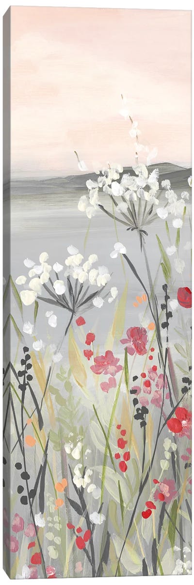 Blushing Wildflowers I Canvas Art Print - Carol Robinson