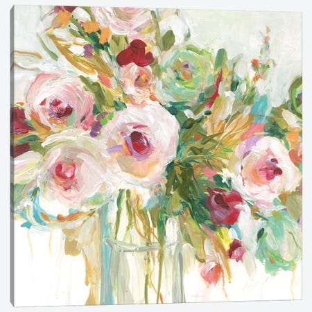 Floral Abandon Canvas Print #CRO1185} by Carol Robinson Canvas Wall Art