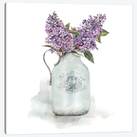 French Lilacs Canvas Print #CRO1187} by Carol Robinson Canvas Art