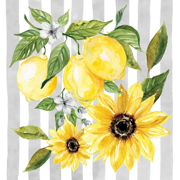 French Country Décor: Lemons and Sunflowers II by Carol Robinson