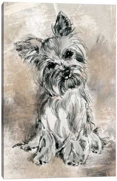 Yorkie Canvas Art Print - Yorkshire Terrier Art