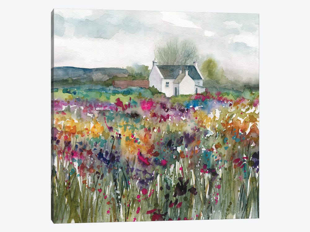 Wildflower Cottage by Carol Robinson 1-piece Art Print