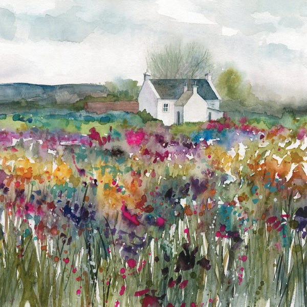 Abstract: Wildflower Cottage by Carol Robinson
