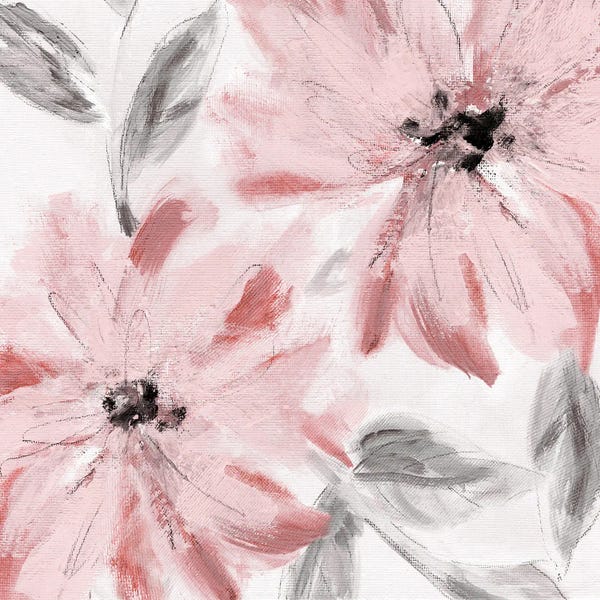 Minimalist Flowers: Blushing Joy II by Carol Robinson