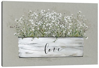 Bouquet of Grace Bucket Love Canvas Art Print - Carol Robinson