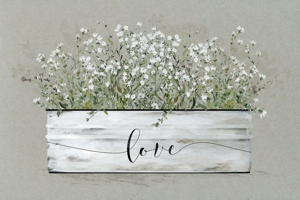 Modern Farmhouse Living Room: Bouquet of Grace Bucket Love by Carol Robinson