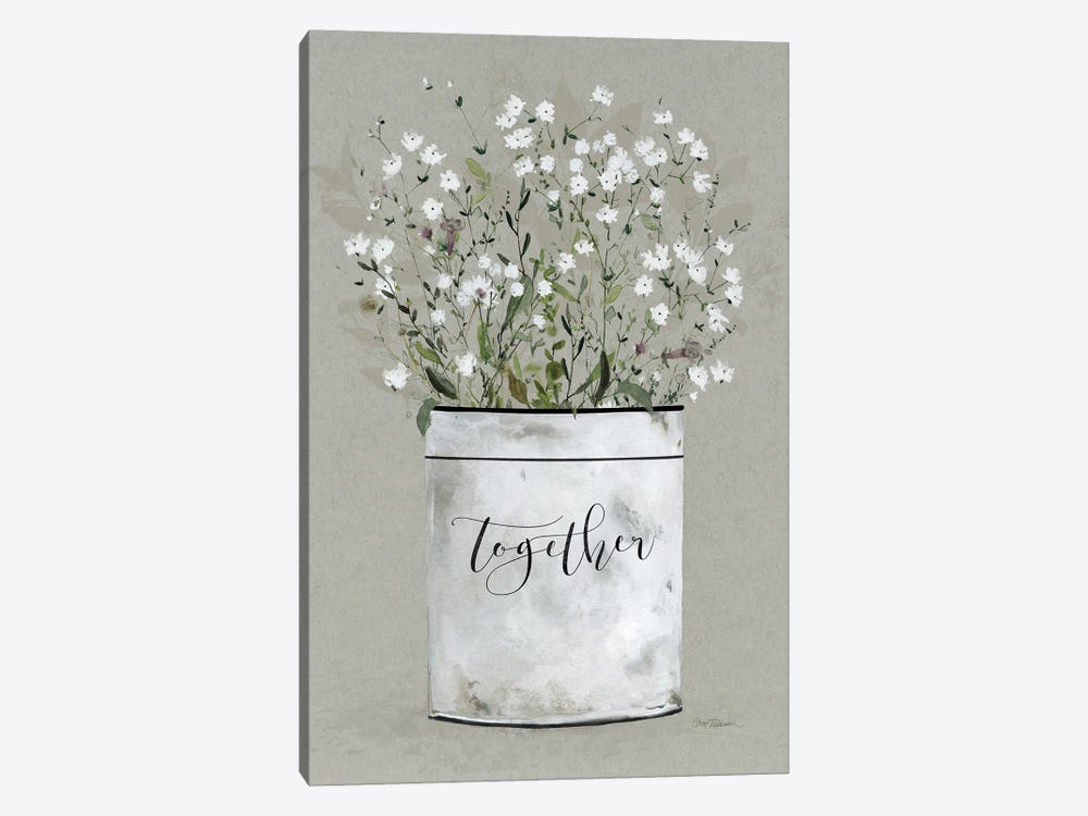 Bouquet of Grace Bucket Together by Carol Robinson 1-piece Canvas Print