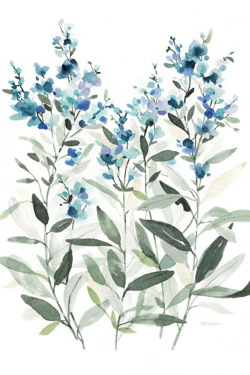 Delicate Blue Botanical II