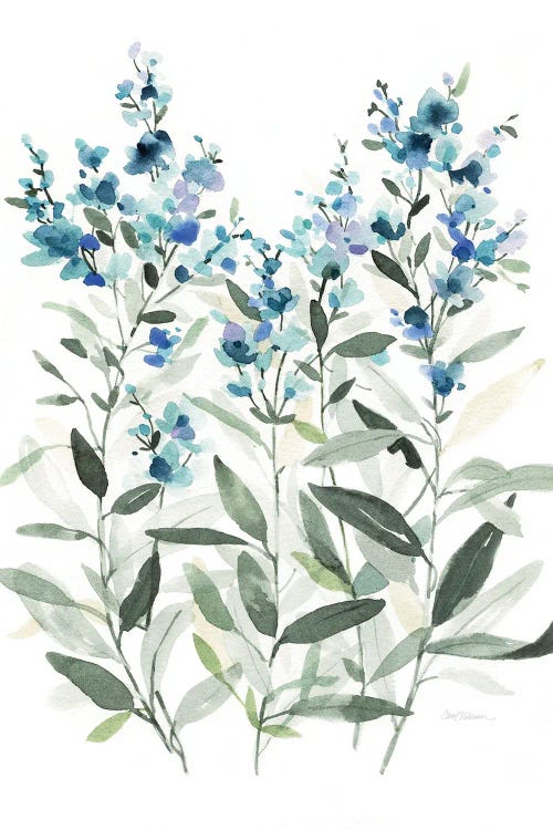 Delicate Blue Botanical II by Carol Robinson wall art