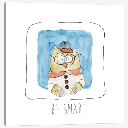Be Smart Canvas Print #CRO125} by Carol Robinson Canvas Print