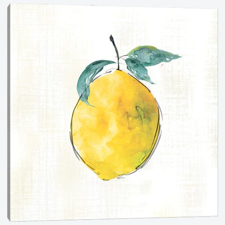 Happy Lemon Canvas Print #CRO1264} by Carol Robinson Canvas Print