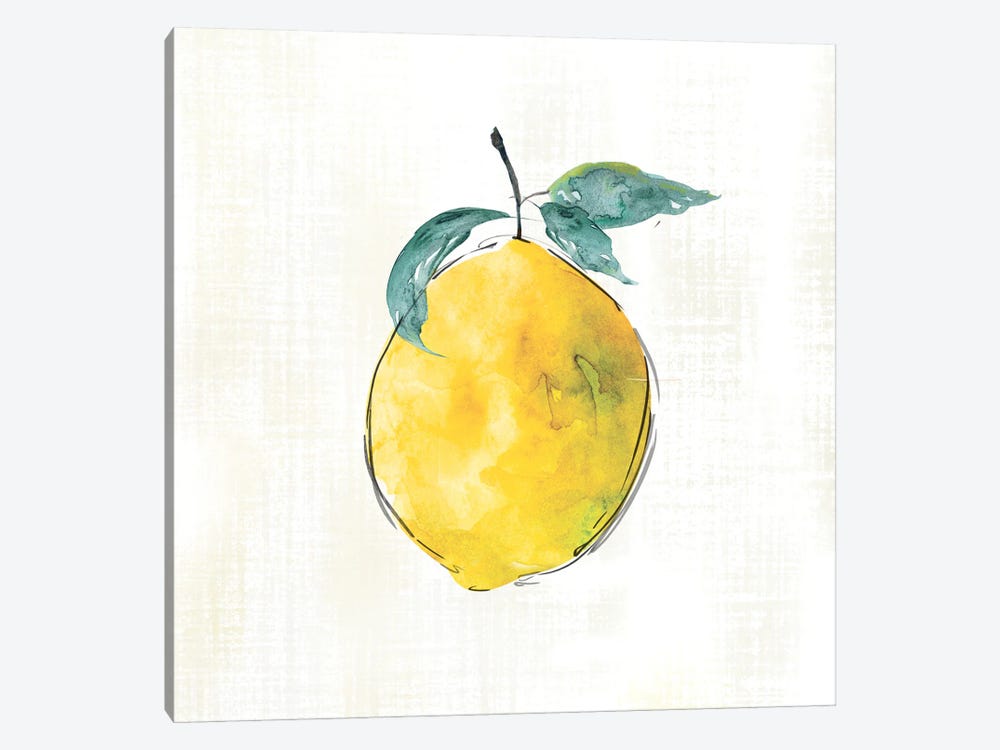 Happy Lemon by Carol Robinson 1-piece Canvas Art