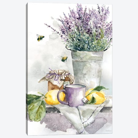 Lavender Lemon and Honey Tea Canvas Print #CRO1274} by Carol Robinson Canvas Wall Art