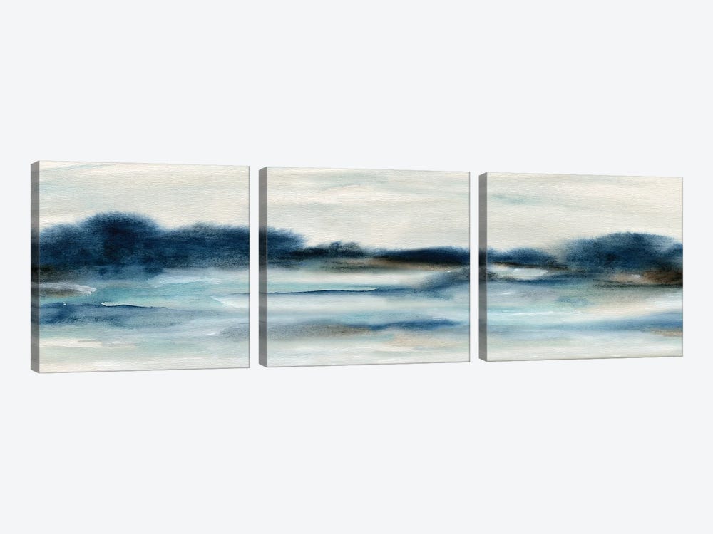 Panoramic Bayside by Carol Robinson 3-piece Canvas Art