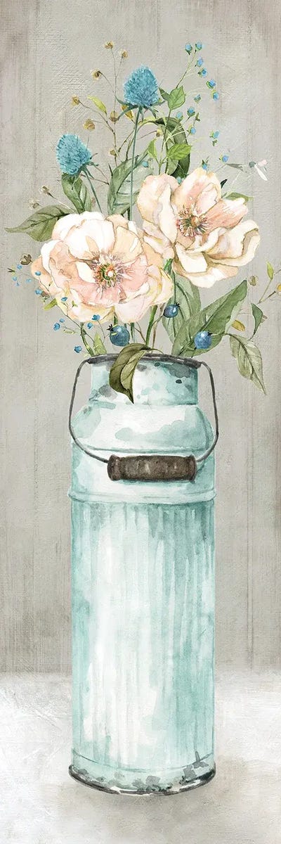 Provincial Bouquet by Carol Robinson framed canvas print