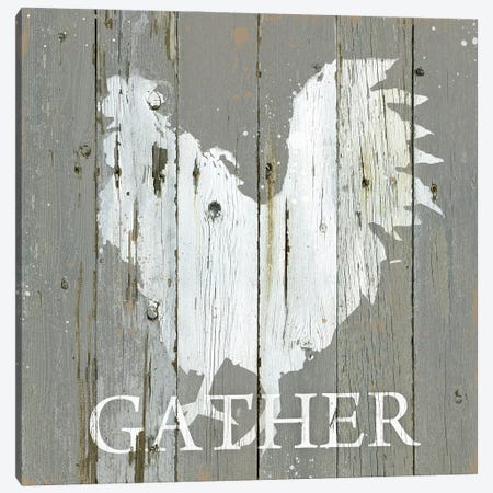 Rooster Gather Canvas Print #CRO1289} by Carol Robinson Canvas Wall Art