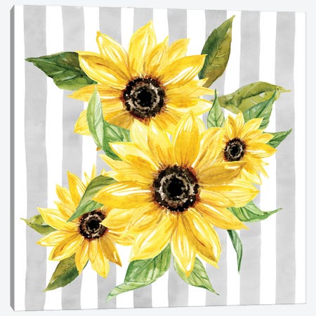 Sunflower Array I Canvas Print #CRO1301} by Carol Robinson Art Print
