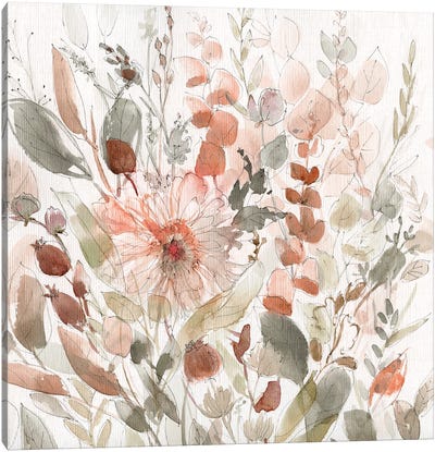 Wild Blush Garden Canvas Art Print - Carol Robinson