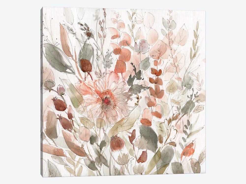 Wild Blush Garden by Carol Robinson 1-piece Canvas Print