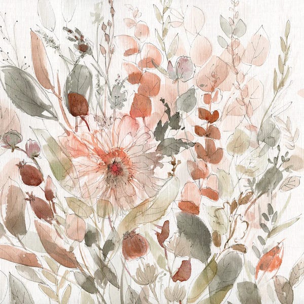 Abstract: Wild Blush Garden by Carol Robinson