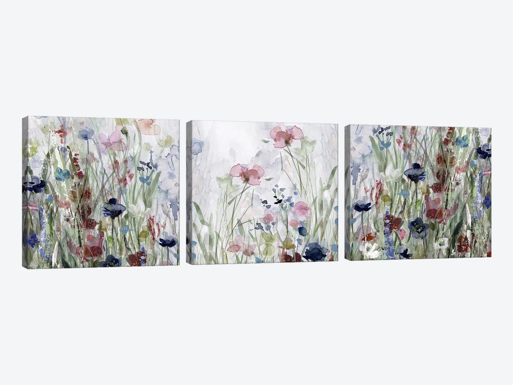 Wildflower Fields by Carol Robinson 3-piece Canvas Art