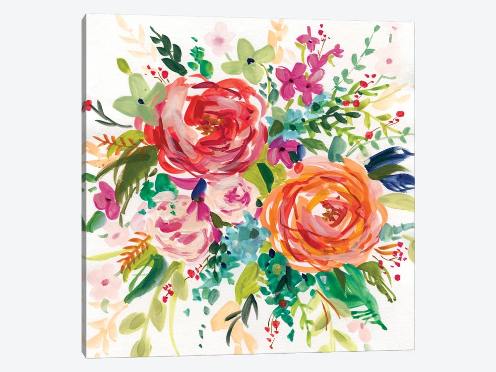 Bright Bouquet I by Carol Robinson 1-piece Canvas Art