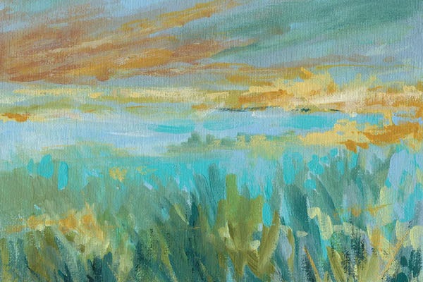 Coastal & Ocean Abstracts: Grassy Beach by Carol Robinson