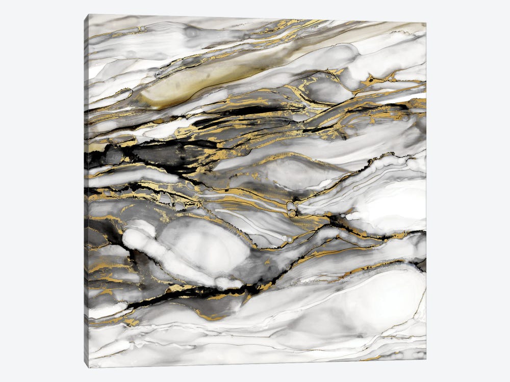 Marbled Gold I by Carol Robinson 1-piece Canvas Artwork