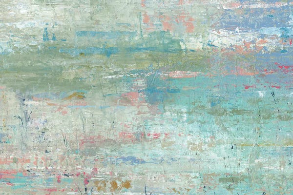 Abstract Bathroom: Pastel Watergarden by Carol Robinson