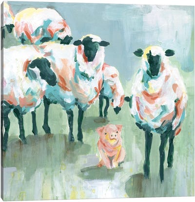 Babysitter's Club Canvas Art Print - Sheep Art