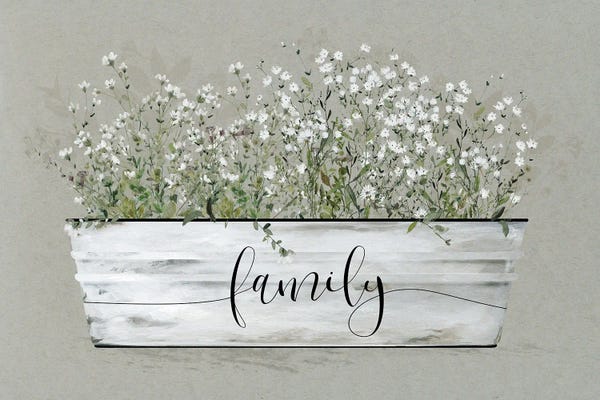 Typography: Bouquet Of Grace Bucket Family by Carol Robinson
