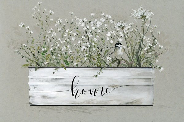 Typography: Bouquet Of Grace Bucket Home by Carol Robinson