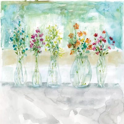 Color Wash Bouquet by Carol Robinson canvas print