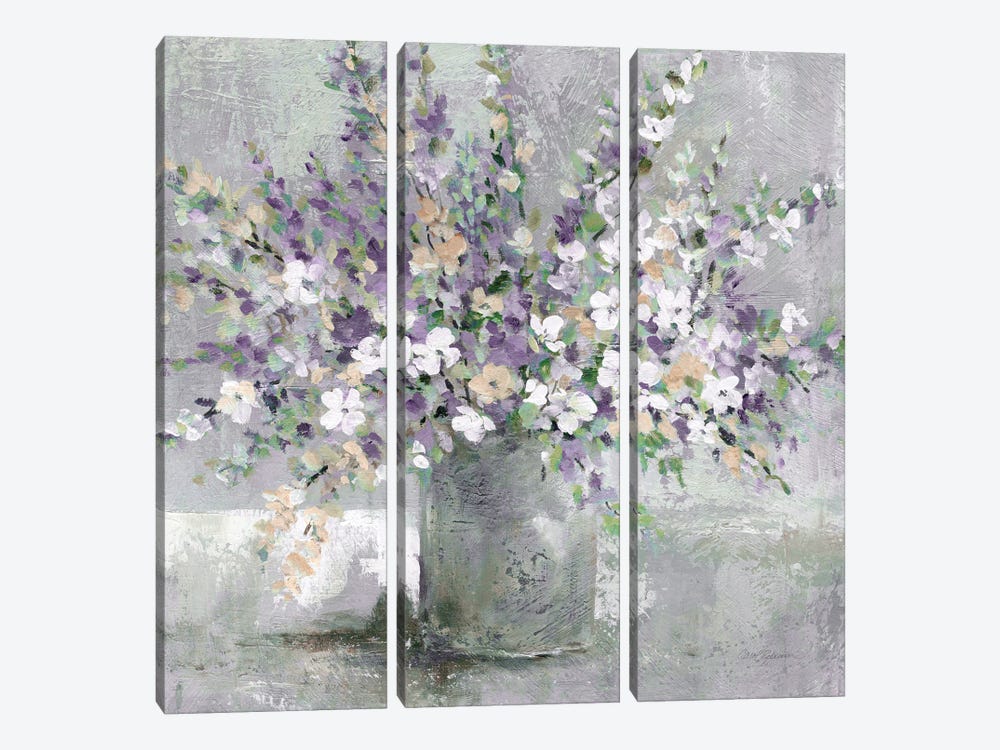 Farmhouse Lavender by Carol Robinson 3-piece Canvas Art Print