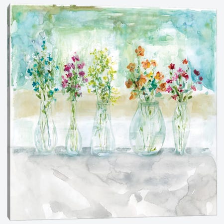 Color Wash Bouquet Canvas Print #CRO136} by Carol Robinson Canvas Wall Art