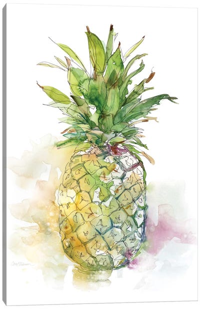 Delicious Ripe I Canvas Art Print - Pineapple Art