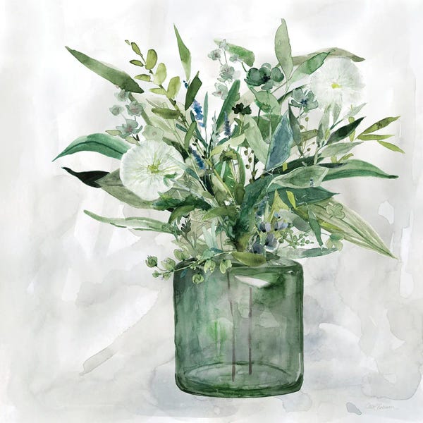 Modern Farmhouse Living Room: Green Garden I by Carol Robinson