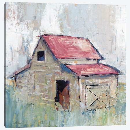 Pastel Barn I Canvas Print #CRO1395} by Carol Robinson Canvas Art Print