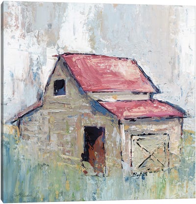 Pastel Barn I Canvas Art Print - Farm Art