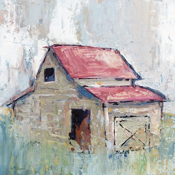 Farms: Pastel Barn I by Carol Robinson