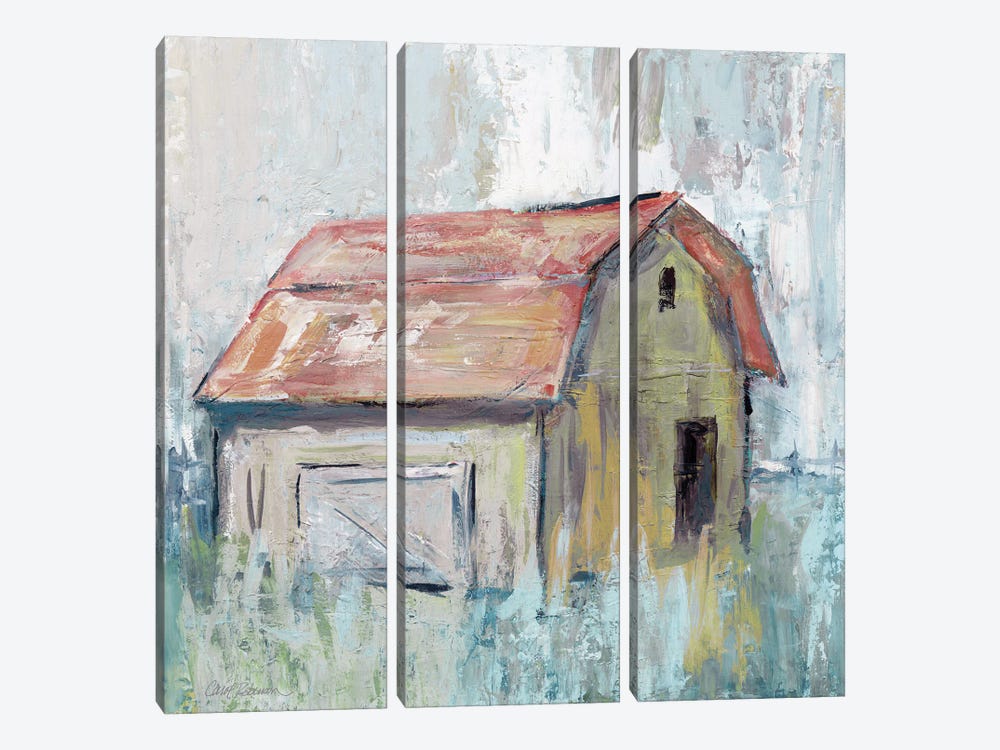 Pastel Barn II by Carol Robinson 3-piece Canvas Artwork