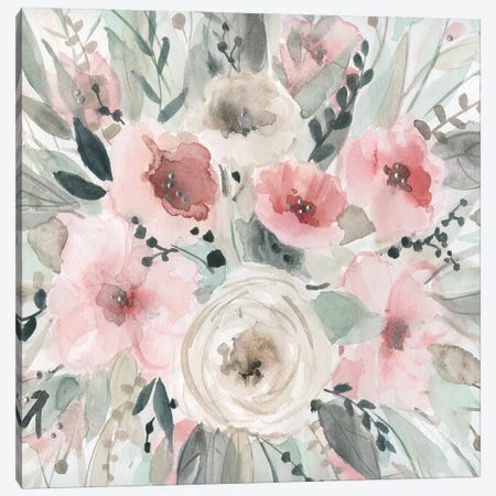 Pretty In Blush Canvas Print #CRO1403} by Carol Robinson Canvas Art
