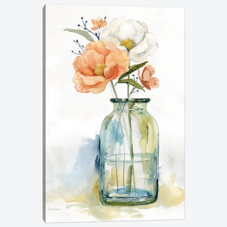 Simple Blossoms II Canvas Print #CRO1405} by Carol Robinson Canvas Print