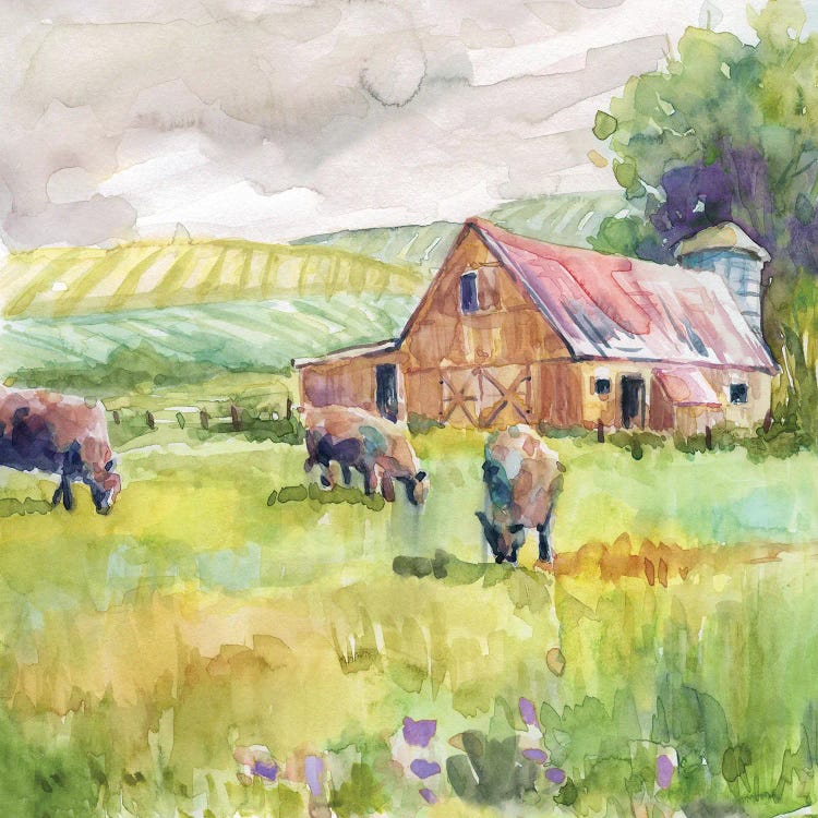 Spring Barn by Carol Robinson wall art