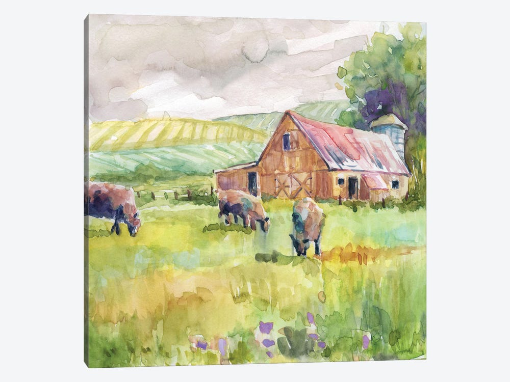 Spring Barn by Carol Robinson 1-piece Canvas Art